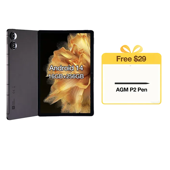 AGM PAD P2 | 4G LTE | Light & Thin | Widevine L1 | Powerful Chipset | Android 14