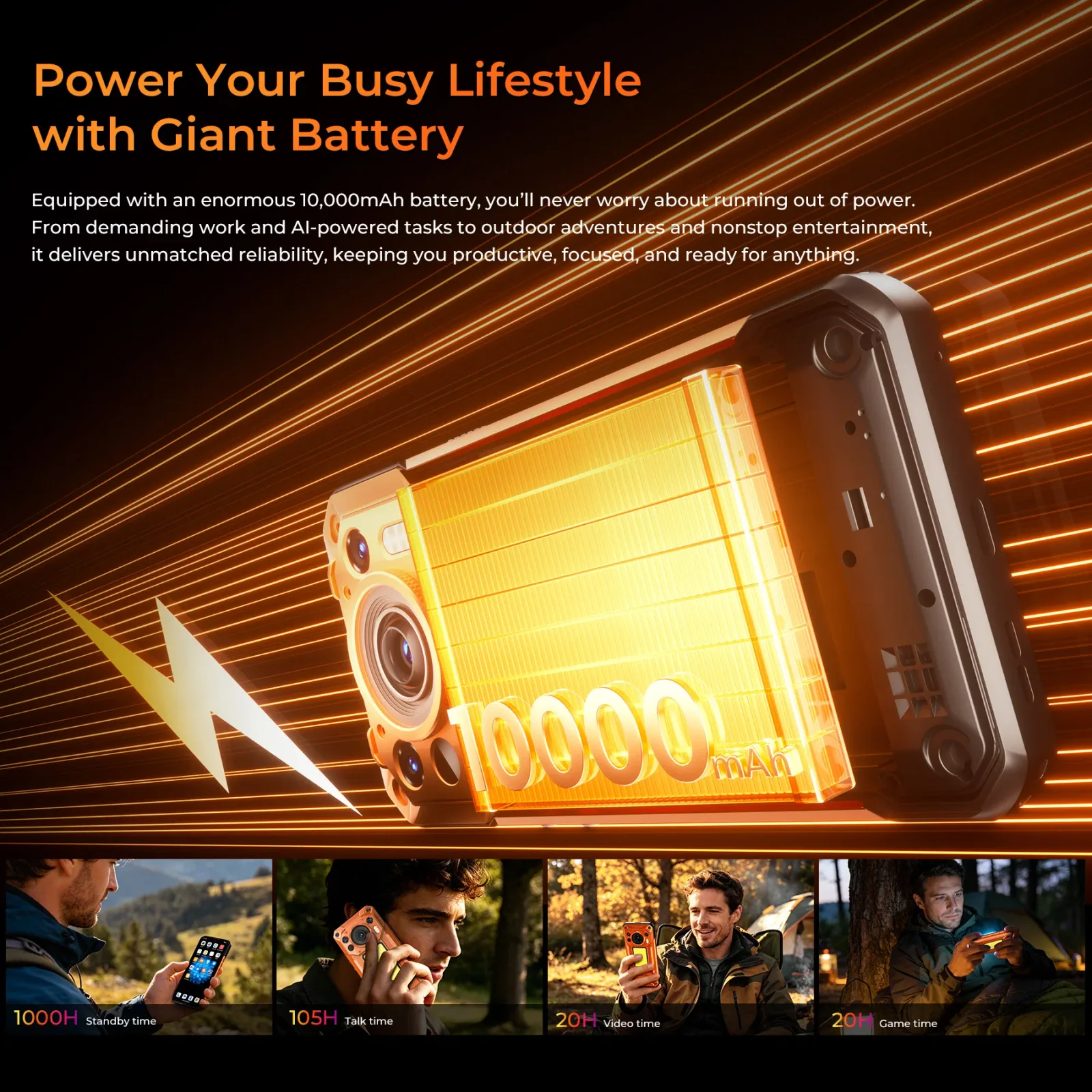 OUKITEL WP500 Ultra Thermal Imaging 5G Rugged Phone 6.78'' FHD+ Display 10,000mAh Big Battery 108MP Camera Android 16(12GB+1TB)