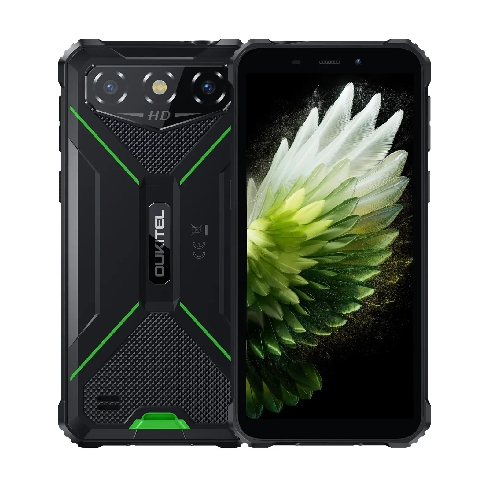 OUKITEL G3-EV Rugged Phone 6'' HD+ Display 6300mAh Big Battery 13MP Camera Android 14(4GB+128GB)