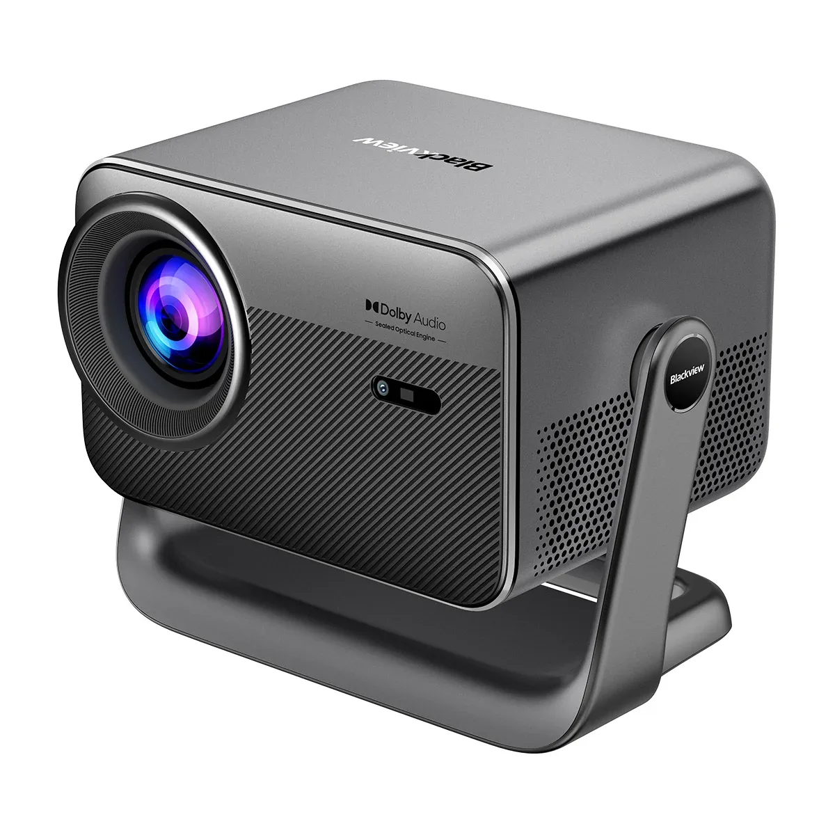 Blackview PV1000 Max 150-Inch 1000 ANSI Lumens 4K 1080P LCD Gimbal Projector with Dolby Audio Certified Apple TV+ & Netflix Support