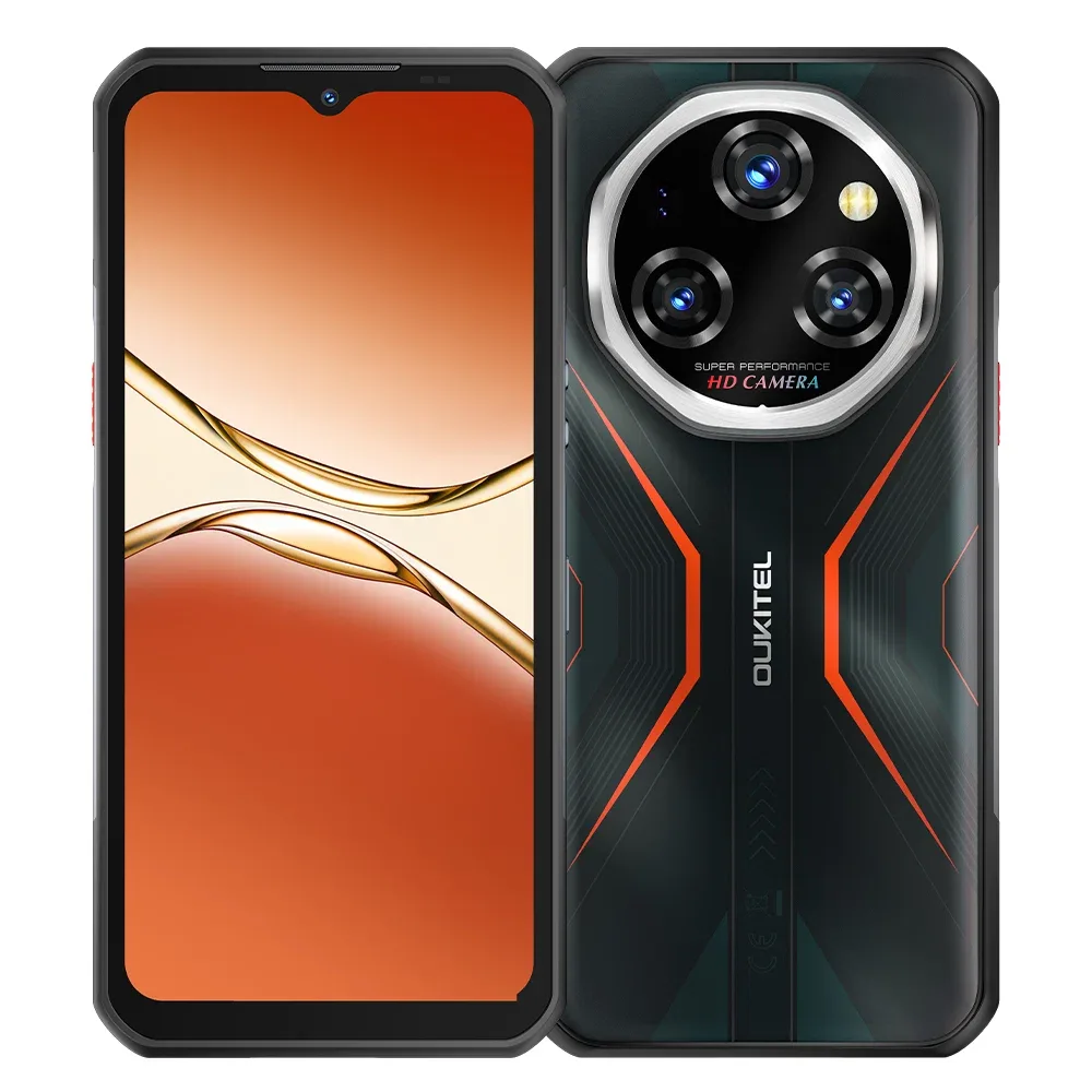 Oukitel WP55 5G Rugged Phone 6.6'' HD+ Display 11000mAh Big Battery 108MP Camera Android 15(12GB+256GB NFC)