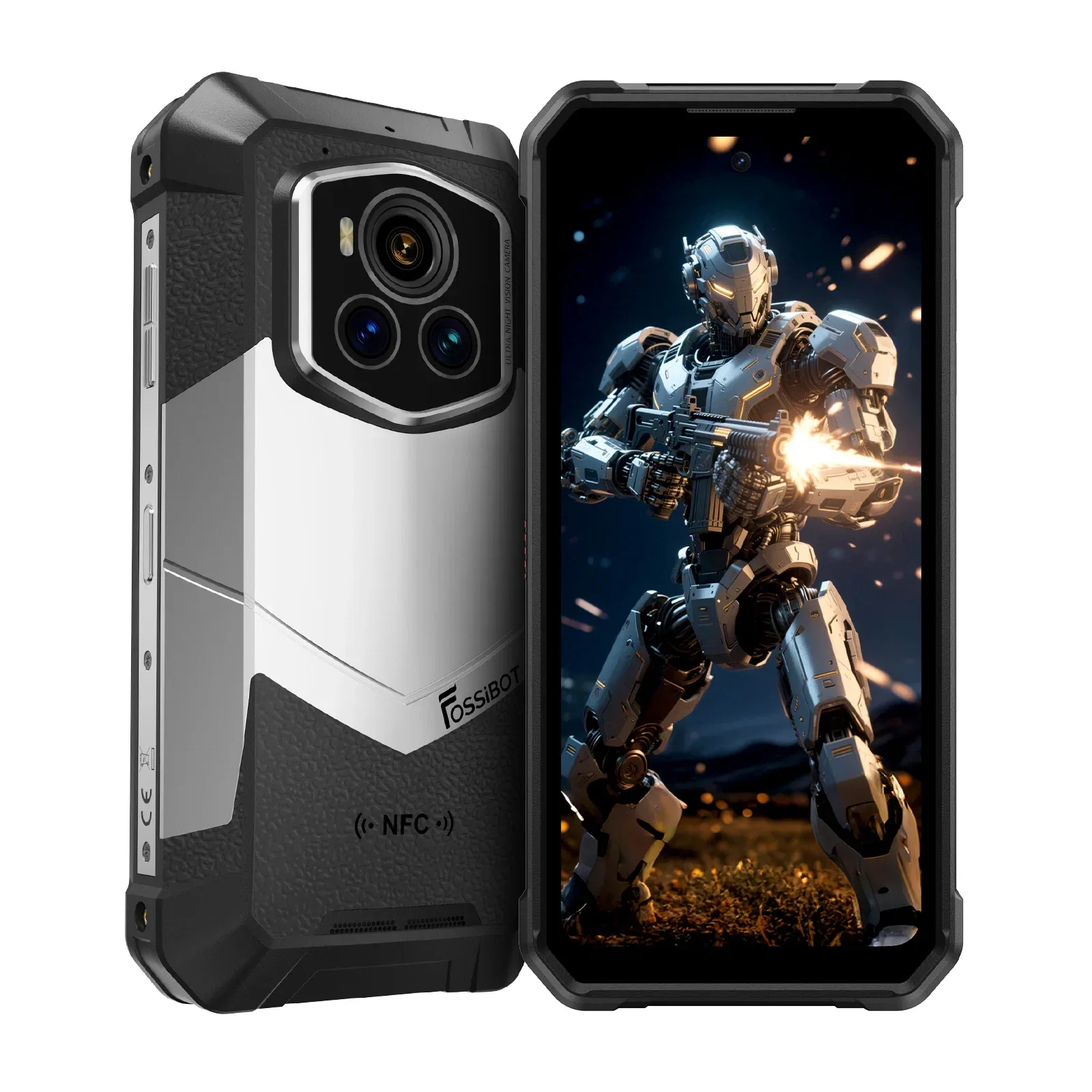 FOSSiBOT F107 Pro 6.95-inch 30+512GB MediaTek Dimensity 7300 200MP+32MP 28000mAh Android 15 Starlight Night Vision Rugged Phone
