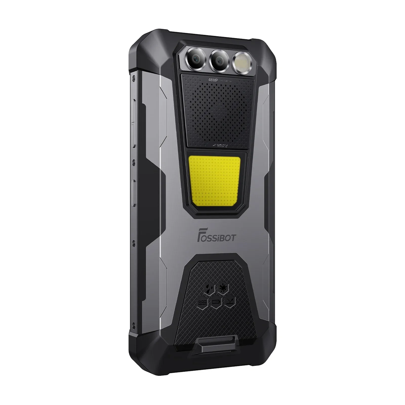 FOSSiBOT F106 Pro 15GB+256GB 103db Big Speaker 3W Camping lights 12000mAh 6.58-Inch Rugged Phone
