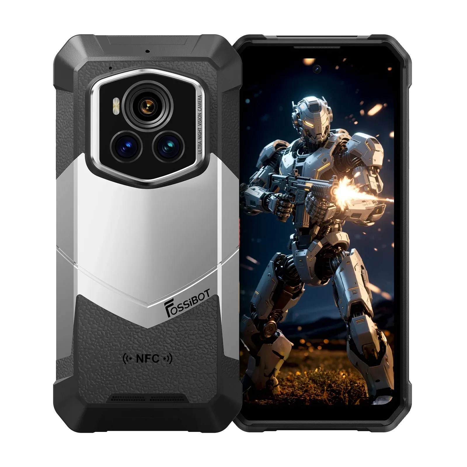 FOSSiBOT F107 Pro 6.95-inch 30+512GB MediaTek Dimensity 7300 200MP+32MP 28000mAh Android 15 Starlight Night Vision Rugged Phone