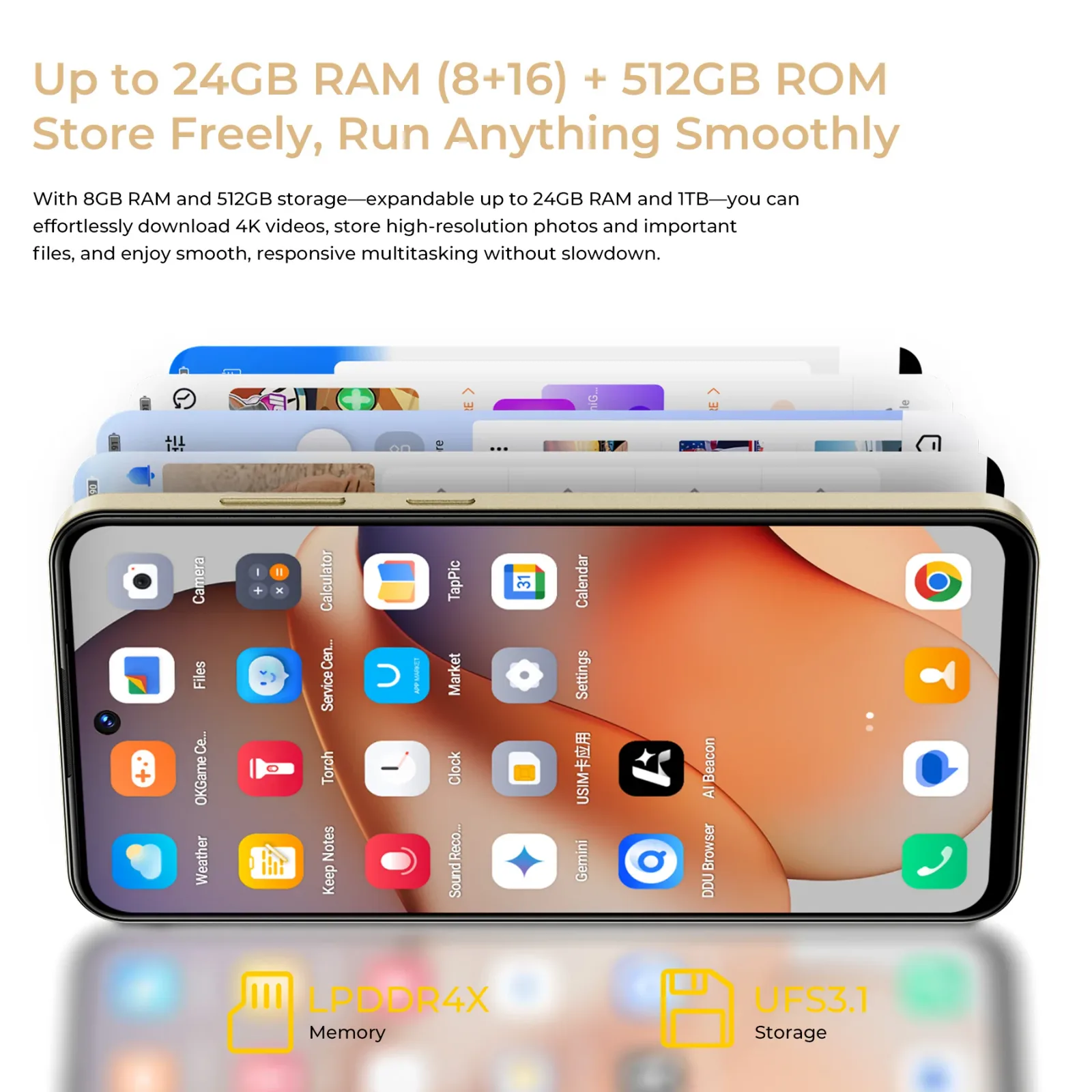 OUKITEL C68 Plus-EV 7.2-inch 6000mAh Battery 9.5mm Ultra-thin Body Smartphone