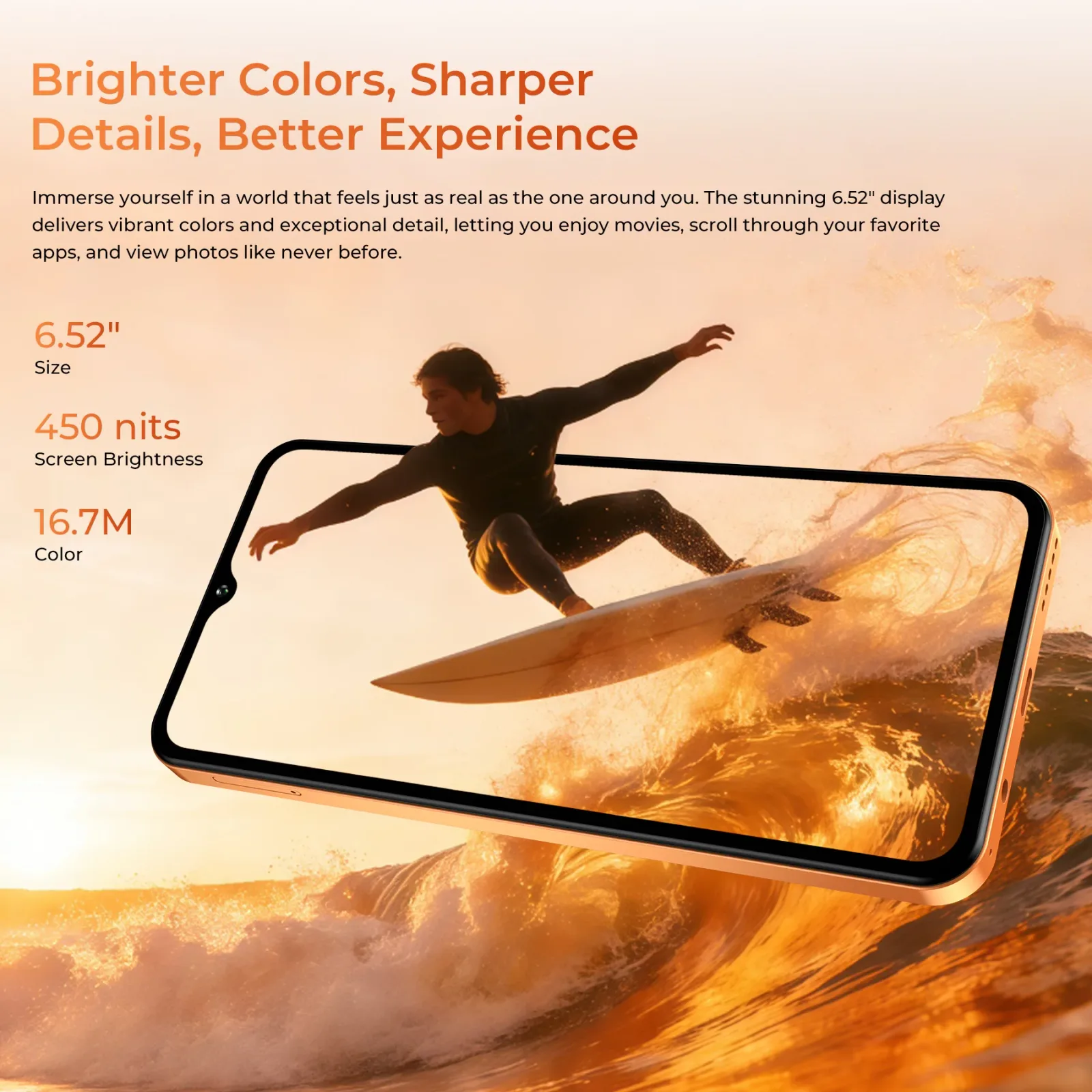 OUKITEL C17 6.52-inch 5000mAh Battery 9.3mm Ultra-thin Body Smartphone(4GB+64GB)