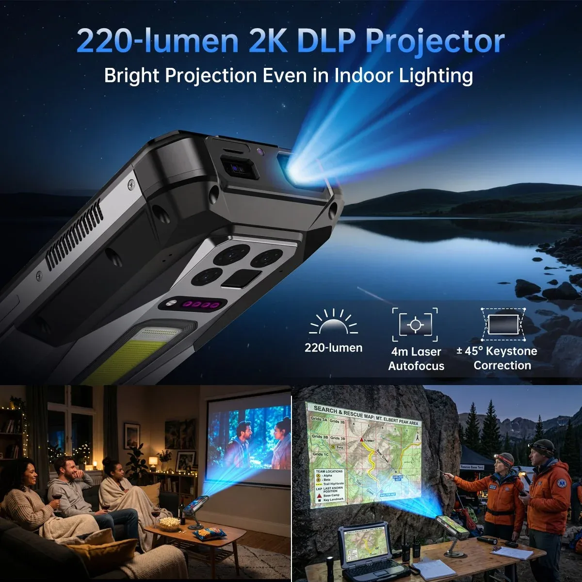 TANK 5 Pro Rugged Smartphone – World’s First 95° Ultra-Wide Thermal Imaging, 2K Projector, 9400e Chip, 3K Display & eSIM 【pre-order】