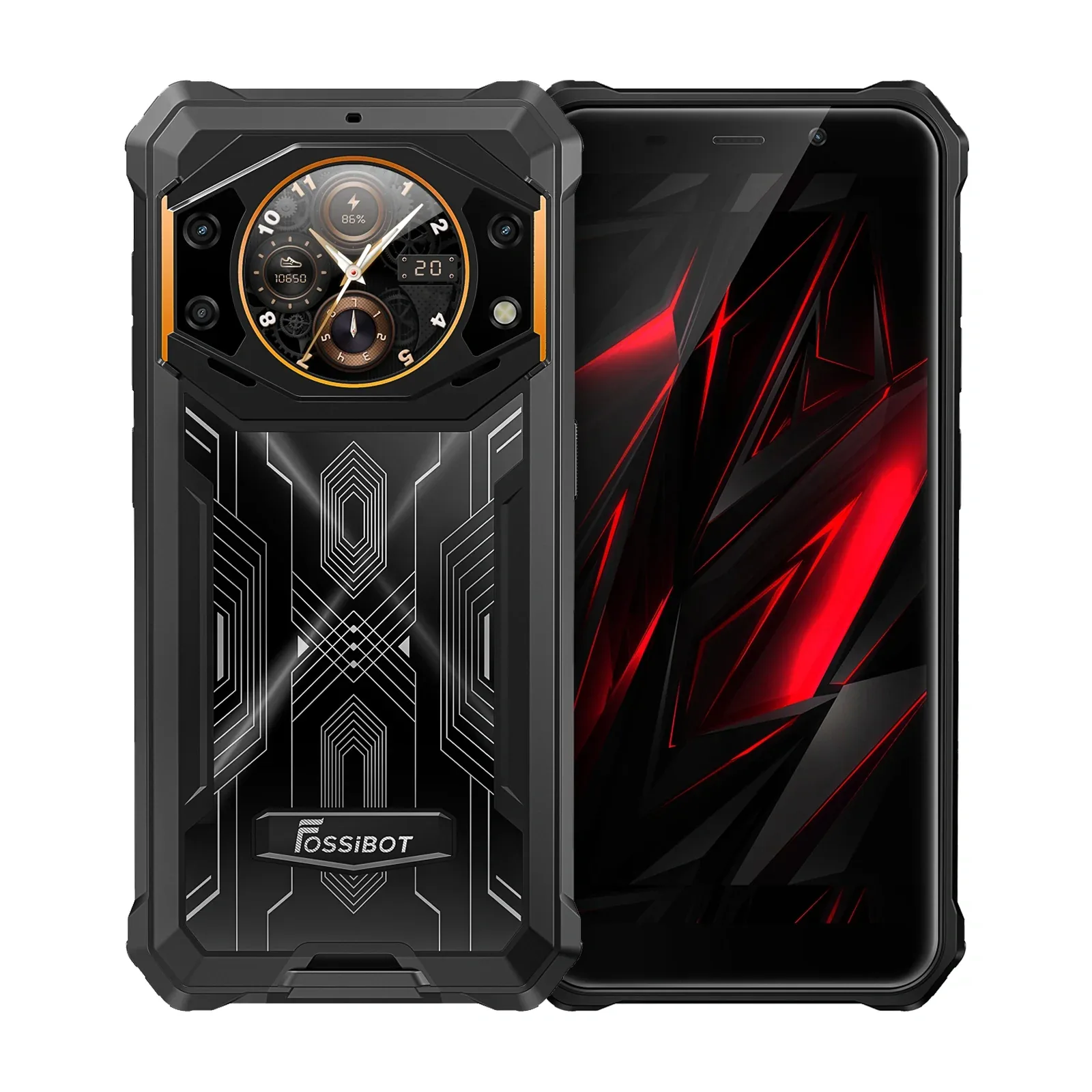 FOSSiBOT F101 PRO  15GB+128GB 5.45-Inch Main & 1.32-inch Innovative & Multifunction Rear Display 10600mAh Hac NFC Rugged Phone