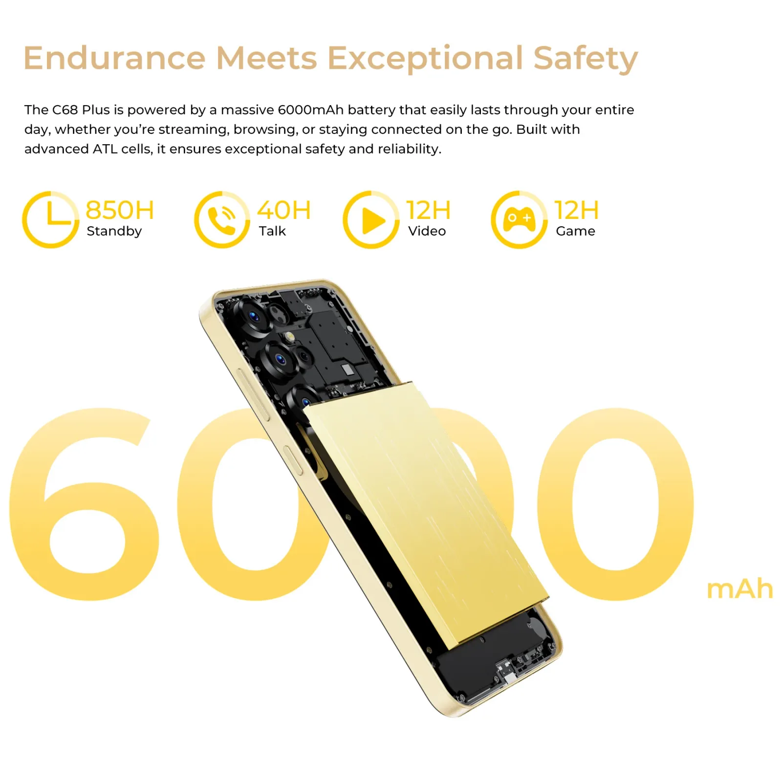 OUKITEL C68 Plus-EV 7.2-inch 6000mAh Battery 9.5mm Ultra-thin Body Smartphone