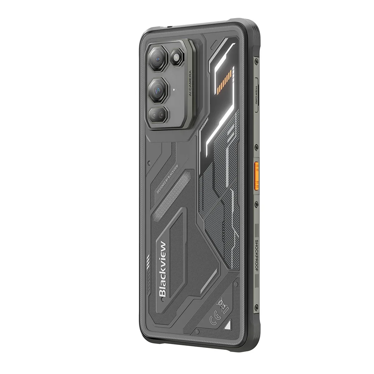 Blackview FORT 200 Slim & Wireless Charging 6.78-inch MediaTek Helio G100 Octa-core 5000mAh 108MP+13MP Night Vision Camera Rugged 4G Phone