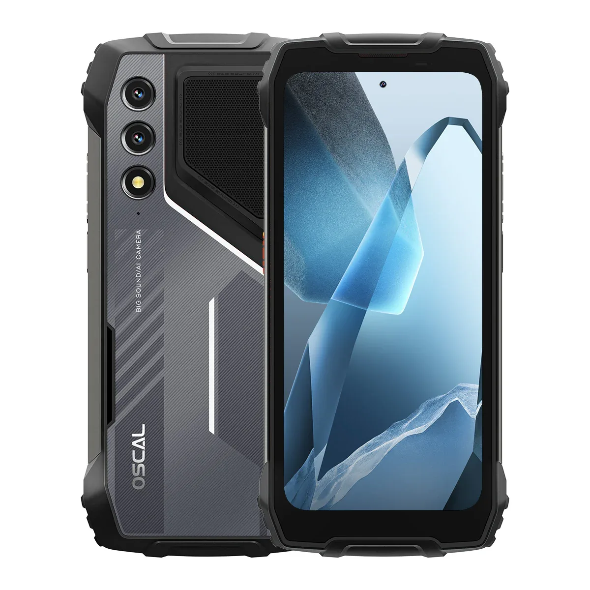 Oscal Pilot 1 6.67-Inch Stereo Loud Speaker & Dual-LED Flashlight 6+256GB MediaTek Helio G81 Octa-core Rugged 4G Phone
