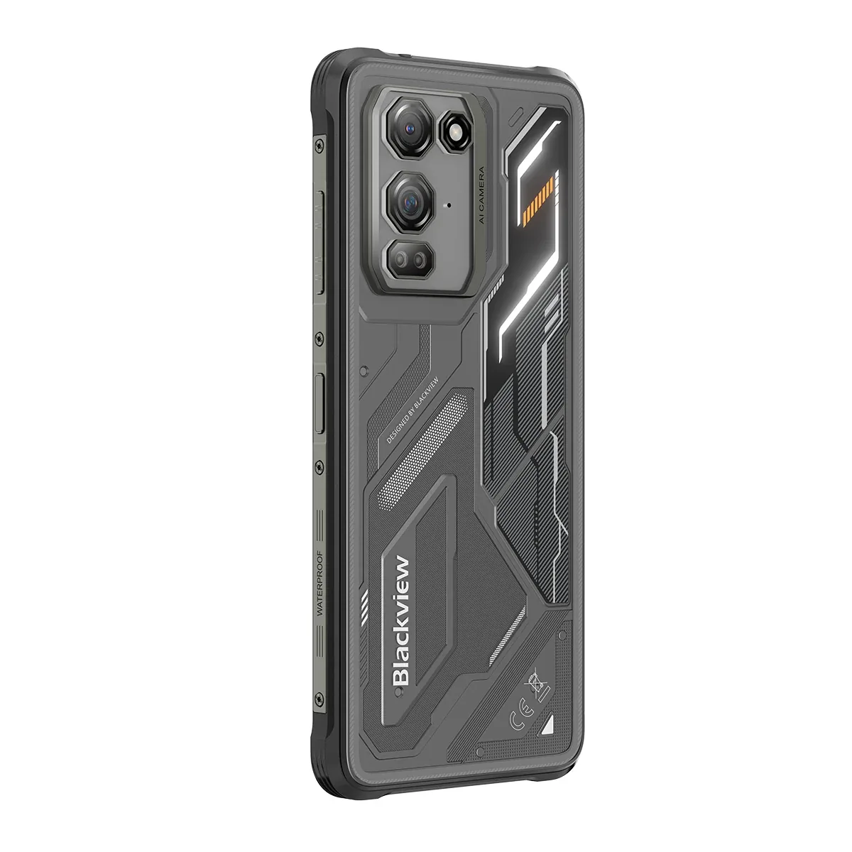 Blackview FORT 200 Slim & Wireless Charging 6.78-inch MediaTek Helio G100 Octa-core 5000mAh 108MP+13MP Night Vision Camera Rugged 4G Phone