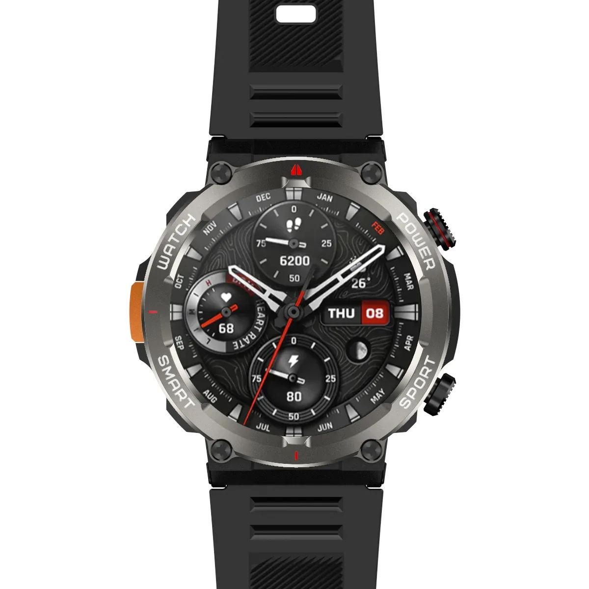 Blackview W50 Pro 1.45" IP68 Waterproof LED Flashlight Rugged Smart Watch