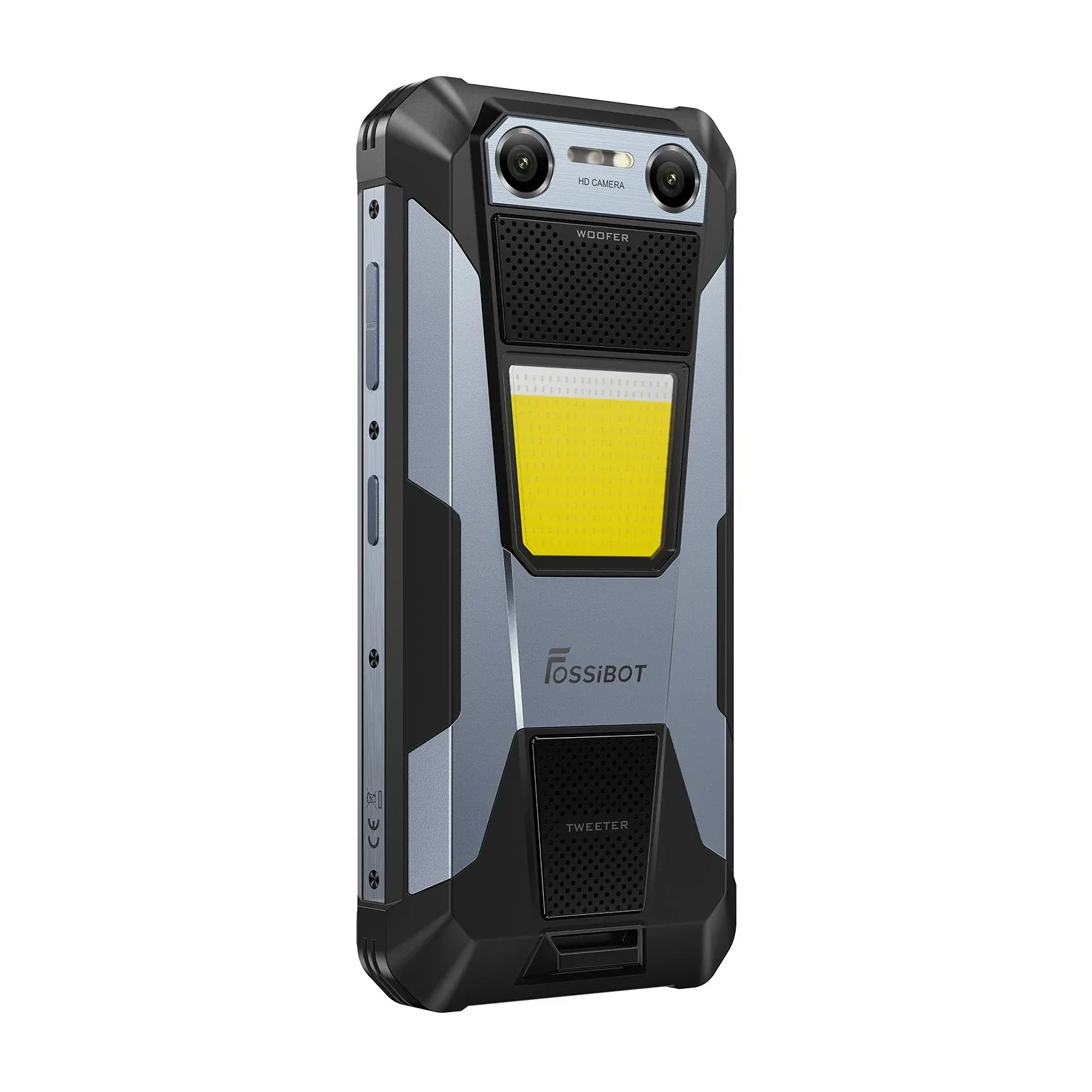 FOSSiBOT F106 Plus Rugged Smartphone, 6GB RAM + 128GB ROM, 12000mAh Battery, 120dB Dual Stereo Speakers, 20MP Night Vision Camera, 50MP AI Camera, 6.745" 120Hz Display, Android 16, IP68/IP69K, NFC
