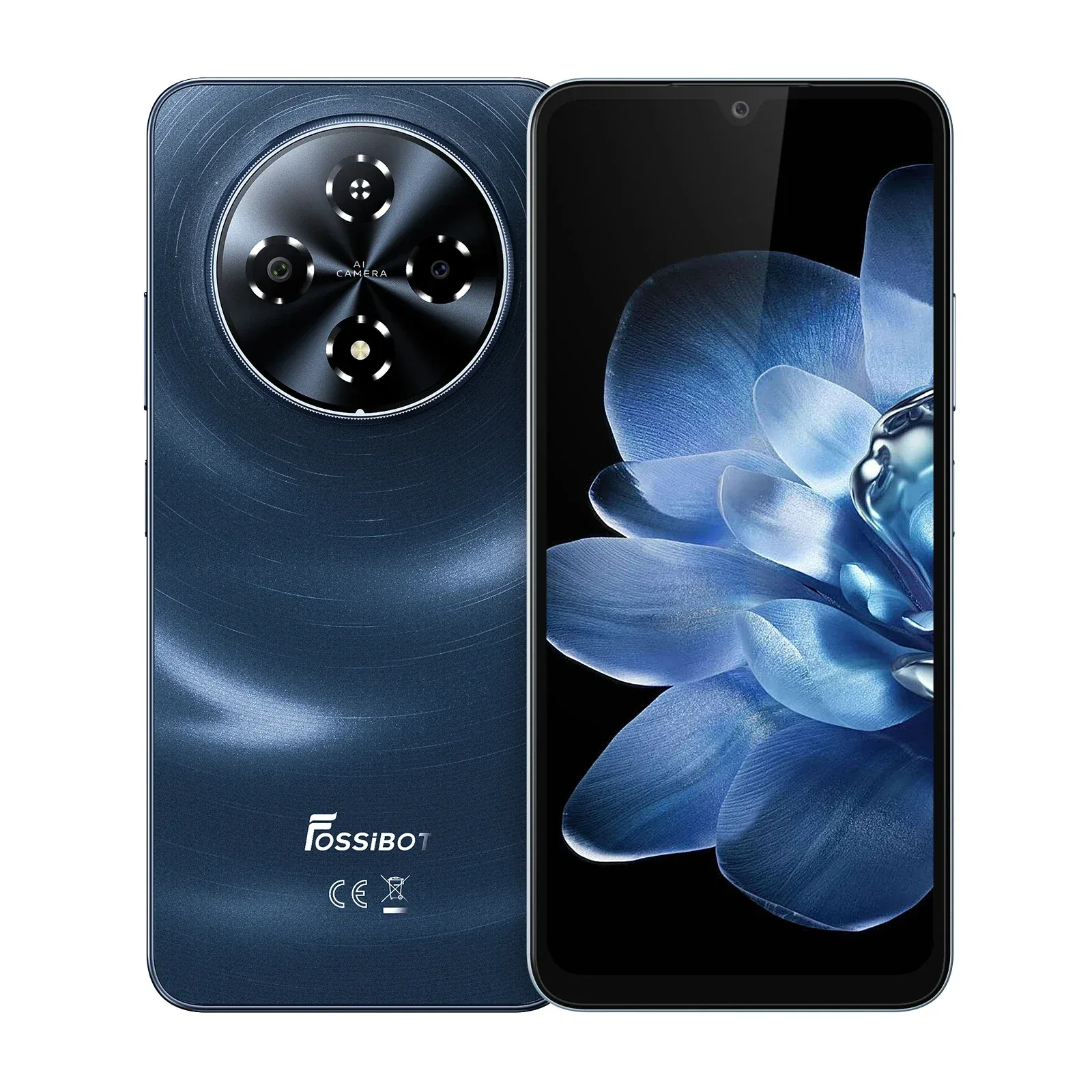 FOSSiBOT S5 Pro Smartphone, 6.88” 120Hz Display, 6000mAh Battery, 8GB+256GB, Android 15, Dual SIM 4G, 13MP Camera, Slim 8.5mm