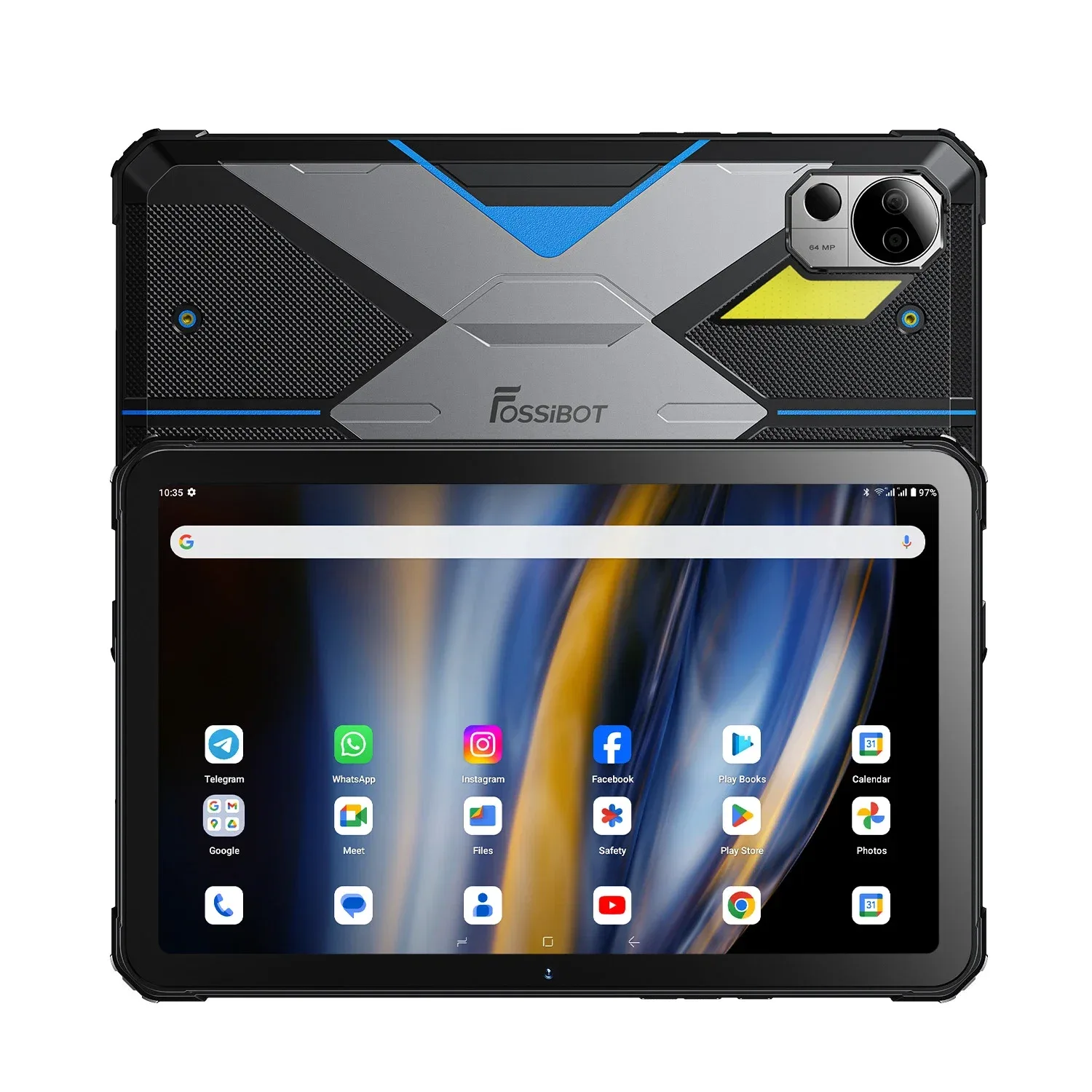 FOSSiBOT DT2 20GB RAM+256GB ROM 10.4'' HD 2K Display 22000mAh 66W Fast Charging Tablet
