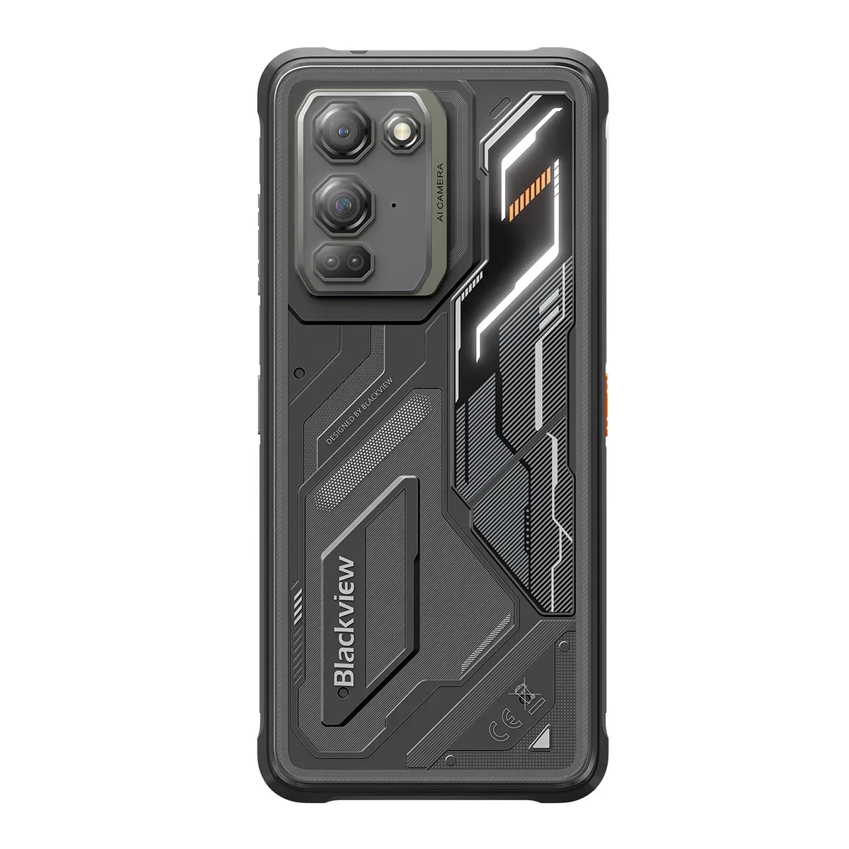 Blackview FORT 200 Slim & Wireless Charging 6.78-inch MediaTek Helio G100 Octa-core 5000mAh 108MP+13MP Night Vision Camera Rugged 4G Phone