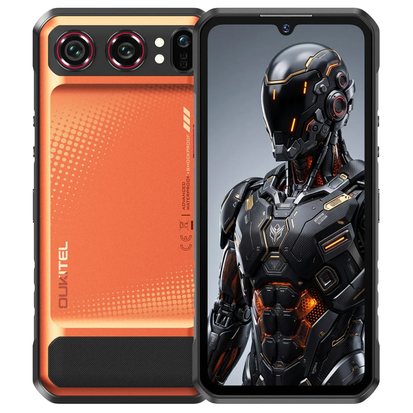 OUKITEL WP68 Air 5G Rugged Phone 6.88'' HD+ Display 8000mAh Battery 64MP Camera Android 16 (12GB+512GB NFC)