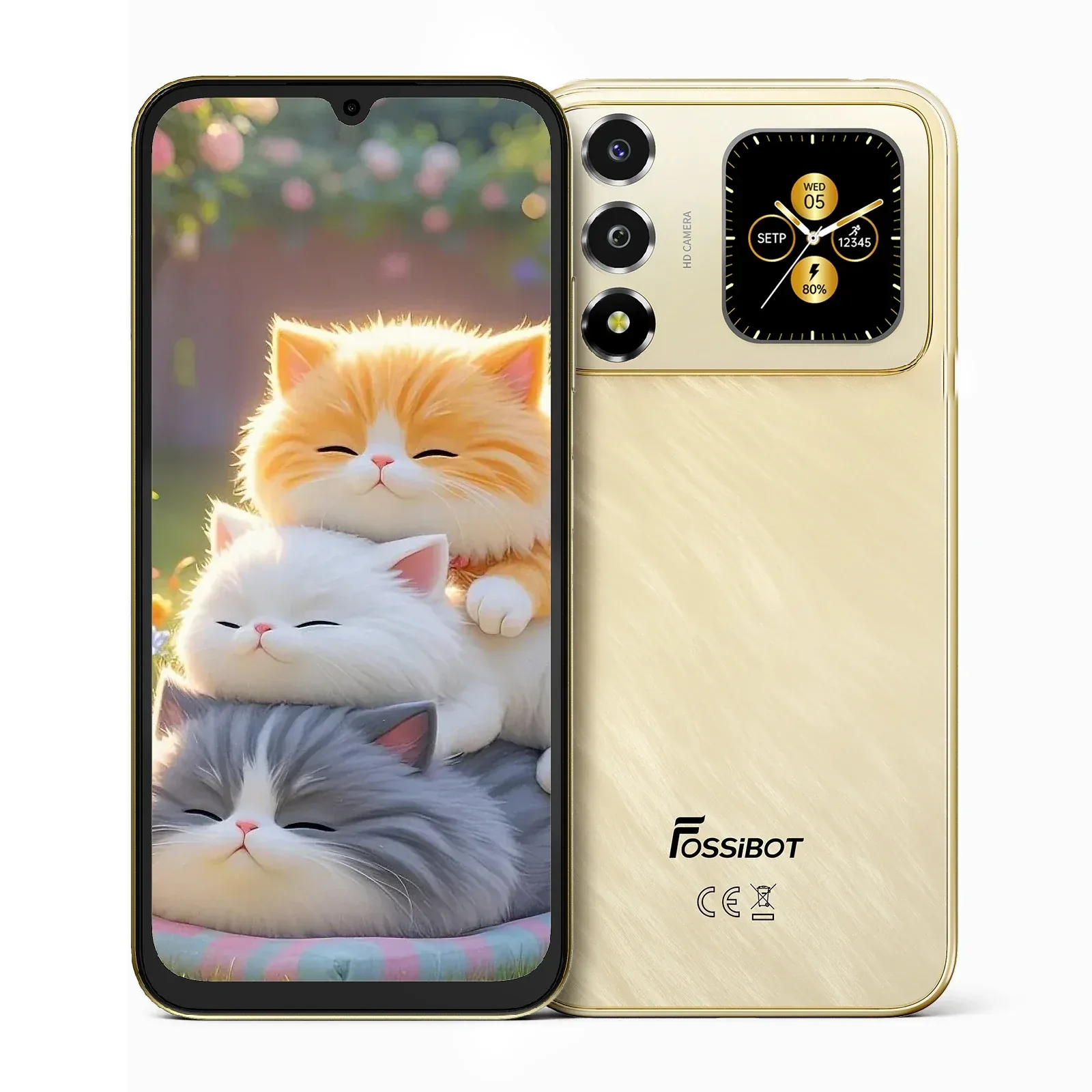 FOSSiBOT S7 Smartphone with 6.9" HD+ Display, 8GB+256GB, T615 Octa-Core Processor, 16MP Camera, 5000mAh Battery, 4G Dual SIM