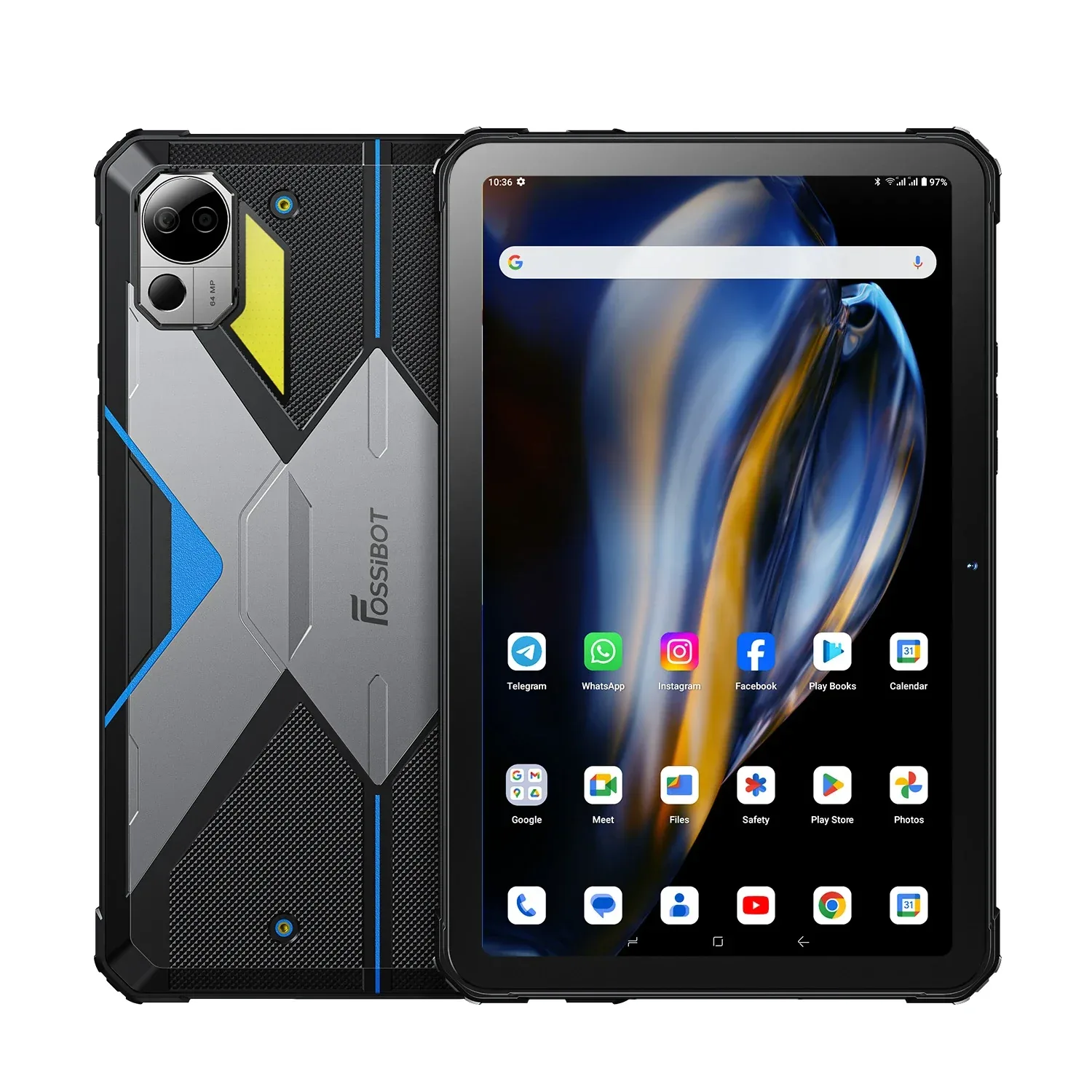FOSSiBOT DT2 20GB RAM+256GB ROM 10.4'' HD 2K Display 22000mAh 66W Fast Charging Tablet