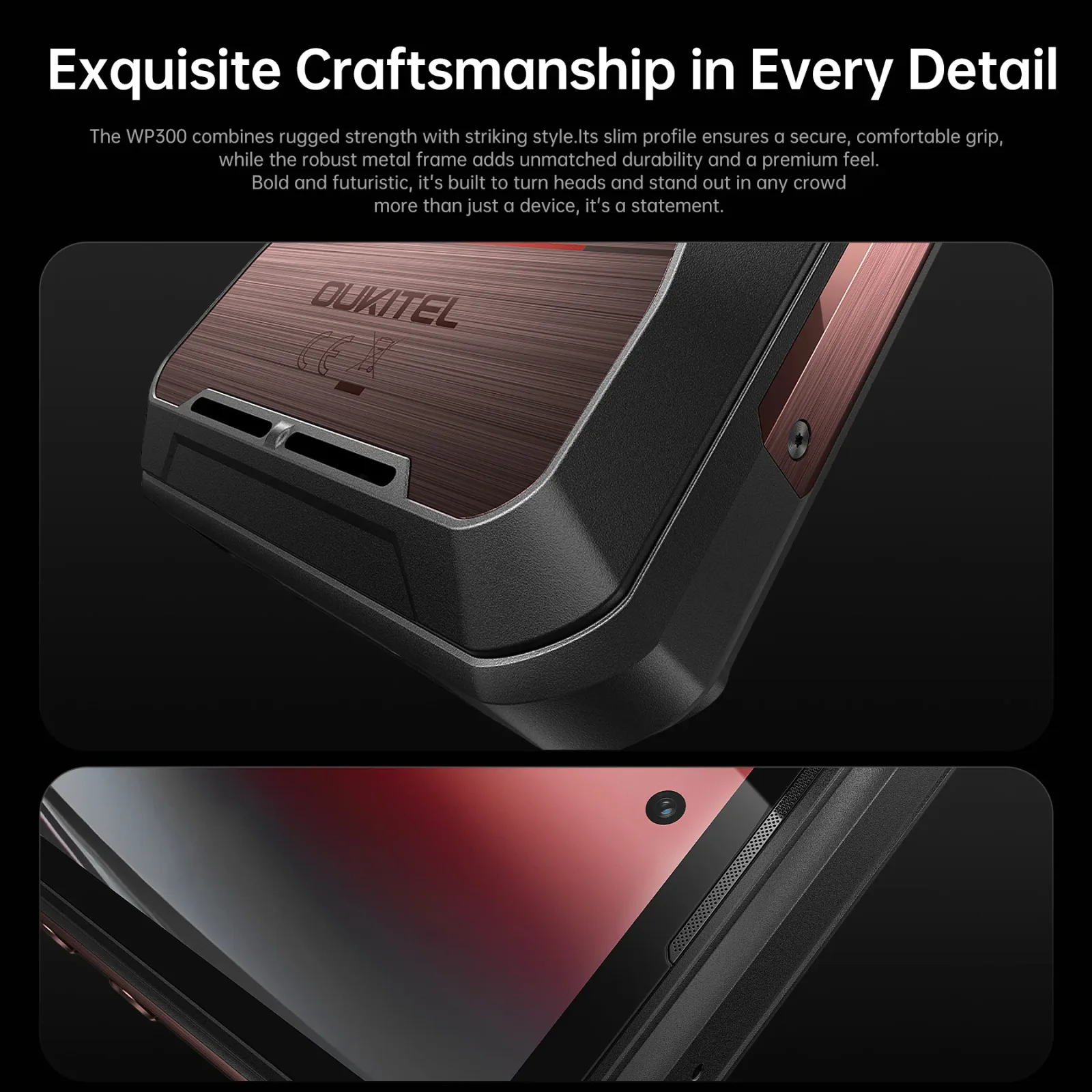 Oukitel WP300 5G Rugged Phone 6.8-inch 16000mAh Battery 108MP Android 15(12GB+512GB NFC)