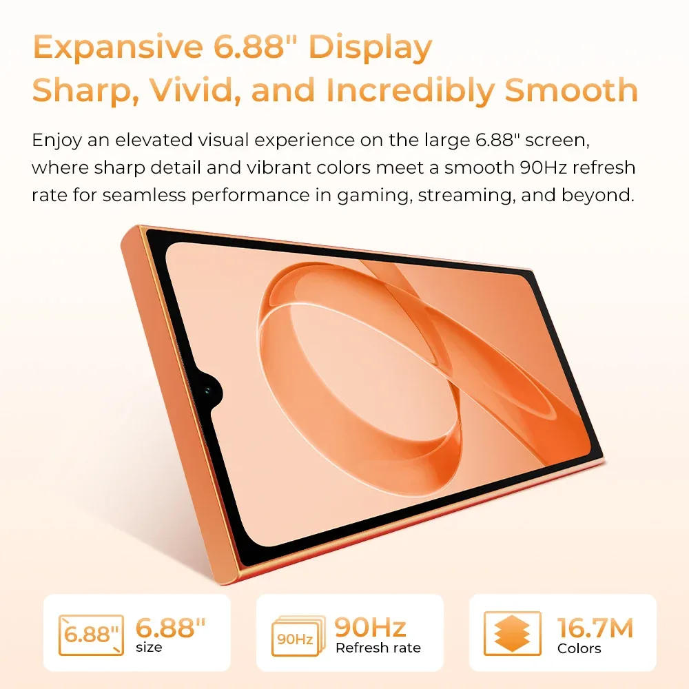 OUKITEL C72 6.88-inch 5150mAh Battery 9.5mm Ultra-thin Body Smartphone(4GB+128GB)