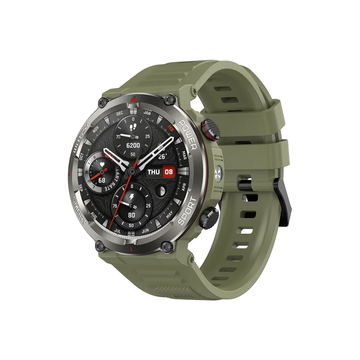 Blackview W50 Pro 1.45" IP68 Waterproof LED Flashlight Rugged Smart Watch
