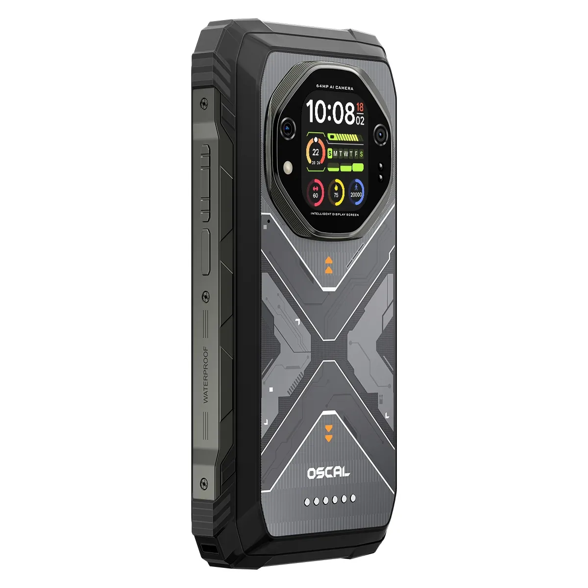 OSCAL Tank 1 Rugged Phone 20000mAh/55W 6,78" FHD+ 120Hz & 2,01" Rear Touchscreen Night Vision