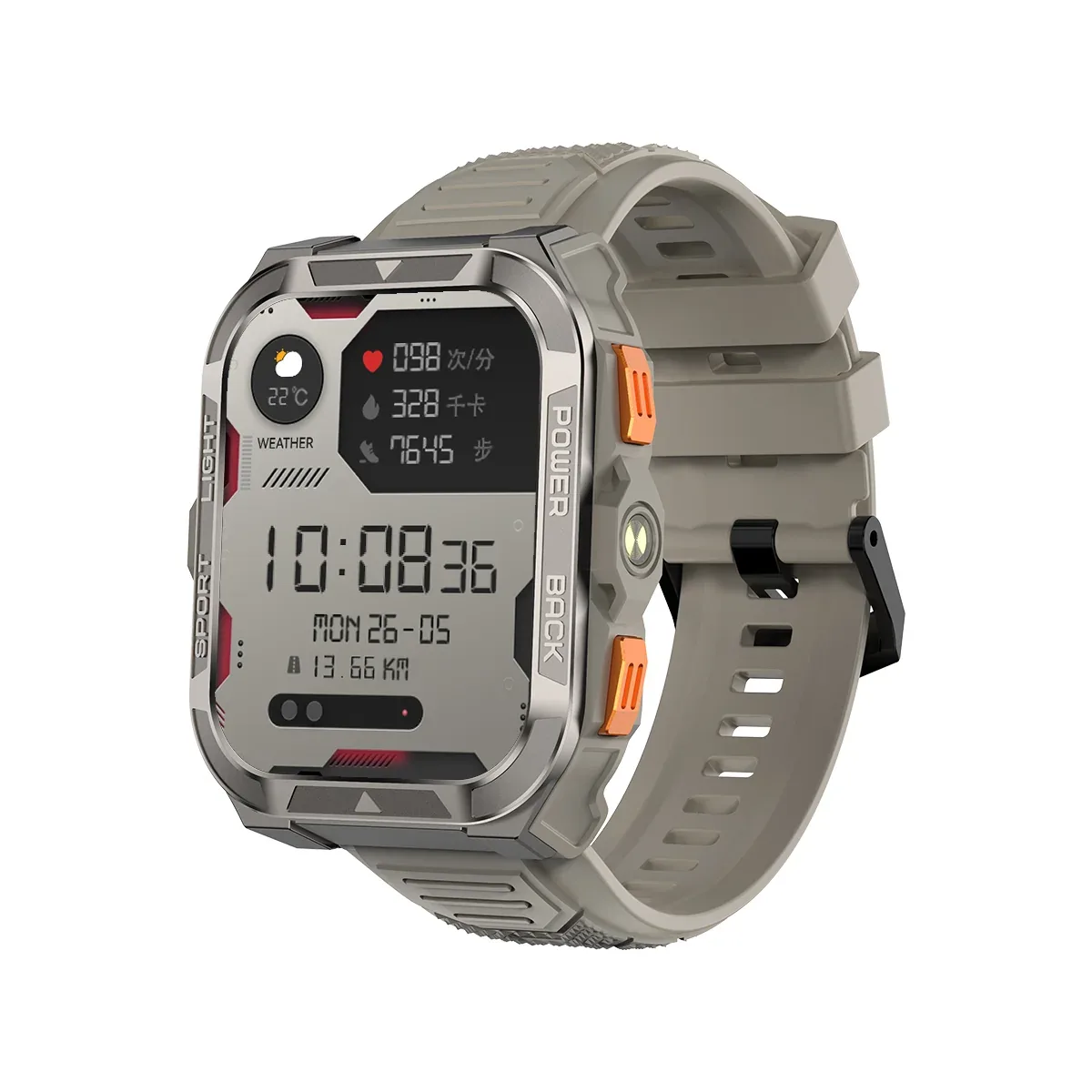 Blackview W80 Pro GPS 1.91-inch 900mAh Built-in LED Flashlight Outdoor Sports Smart Watch