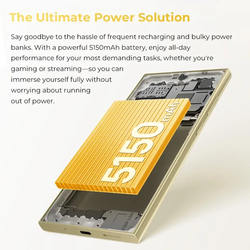 Oukitel C61 Pro 6.88-inch 5150mAh Battery 9.5mm Ultra-thin Body SmartPhone(8GB+256GB)