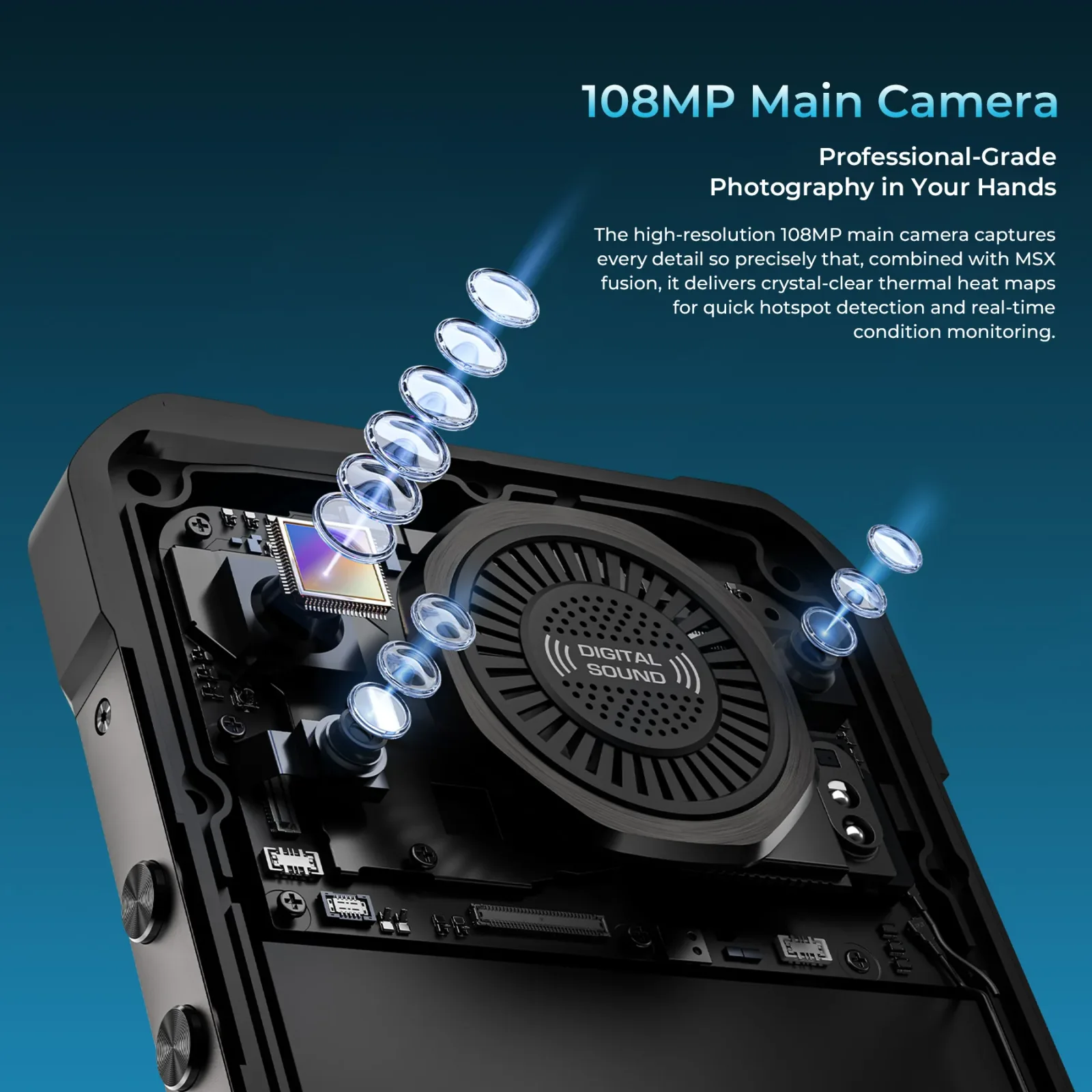 Oukitel WP61 5G Rugged Phone 6.78'' HD+ Display 20,000mAh Big Battery 108MP Camera Android 16(12GB+512GB NFC)