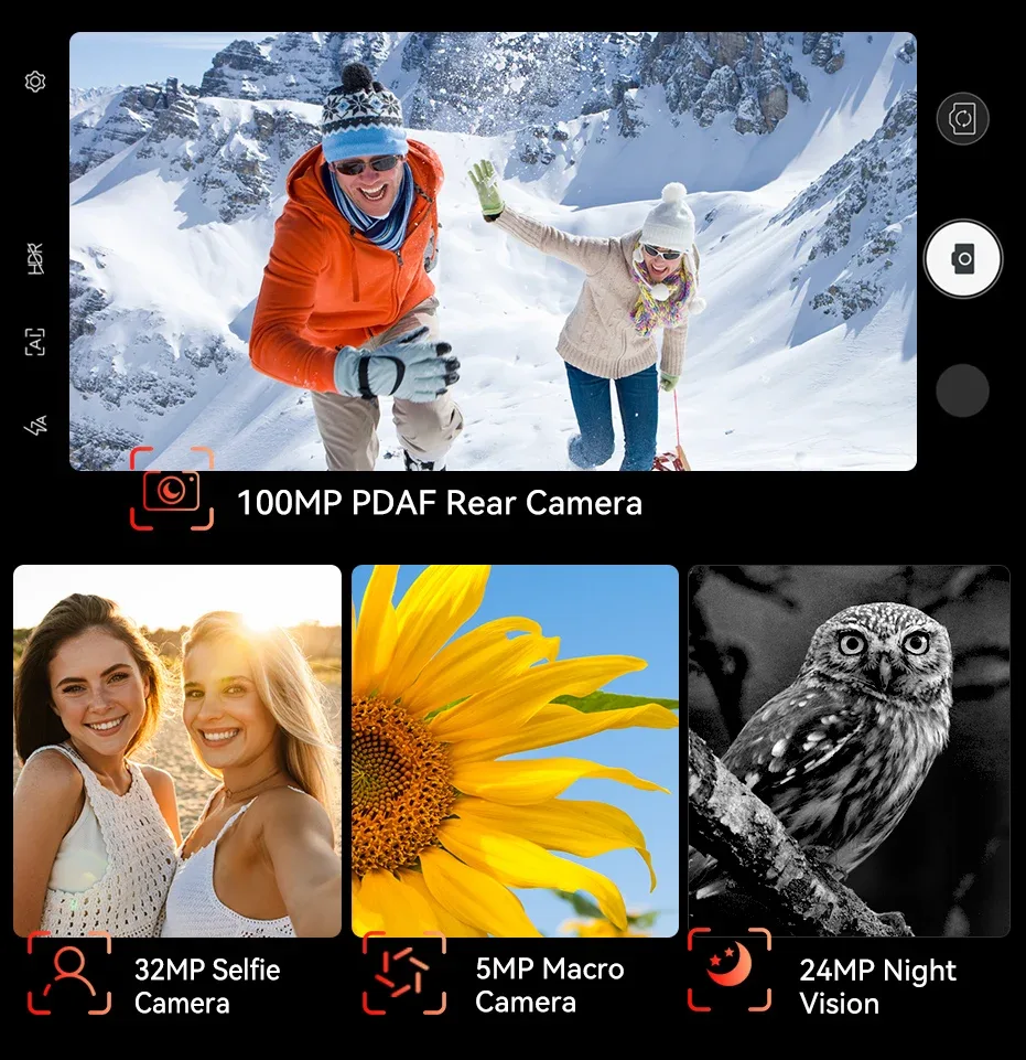 Cubot KingKong9 Android14 24GB RAM+256/512GB ROM 10600mAh Rugged Phone